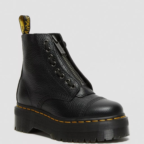 Dr. Martens Shoes - Dr. Martens Sinclair Milled Nappa Leather Platform Boots